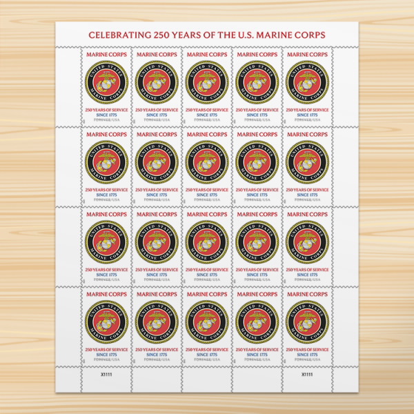 U.S. Marine Corps 250th Stamps 2025