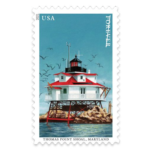 2021 Forever Stamps First Class Postage Stamps Mid Atlantic Lighthouse