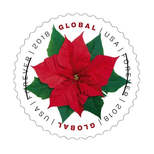 2018 Global: Poinsettia Sheet 10pcs