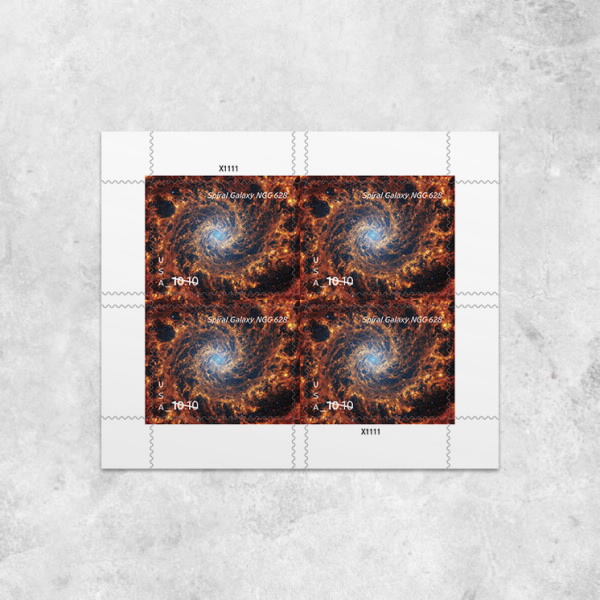 Spiral Galaxy Stamps 2025