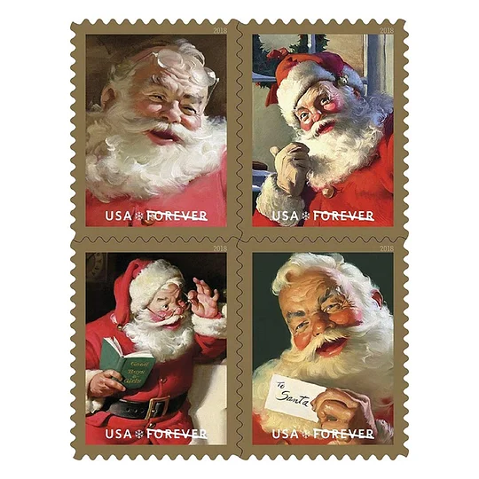 2018 Forever Stamps First Class Postage Stamps Sparkling Holiday