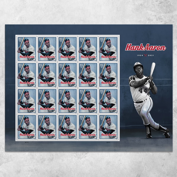 Hank Aaron Stamps 2024