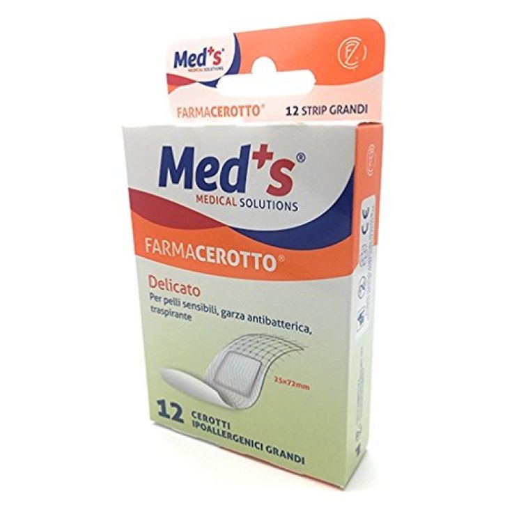 Med's Strips Tnt Cerotti Delicati Misura Grande 12 Pezzi