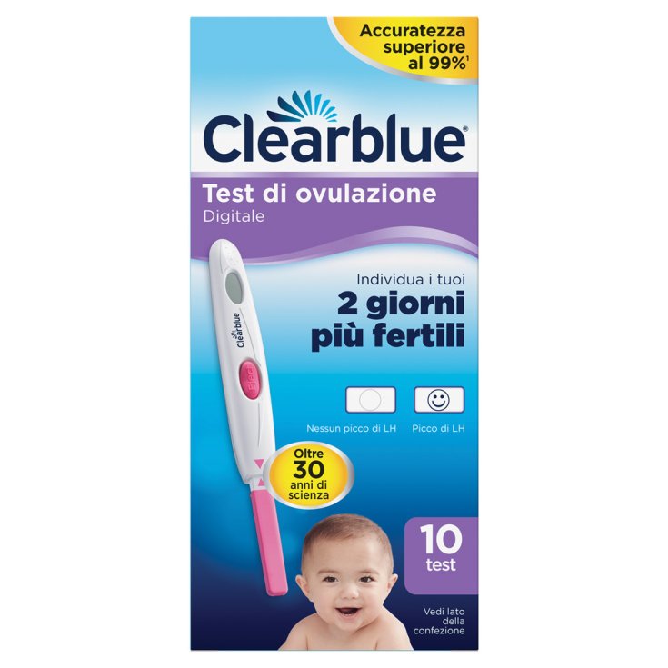 Test Di Ovulazione Digitale Clearblue® 10 Test