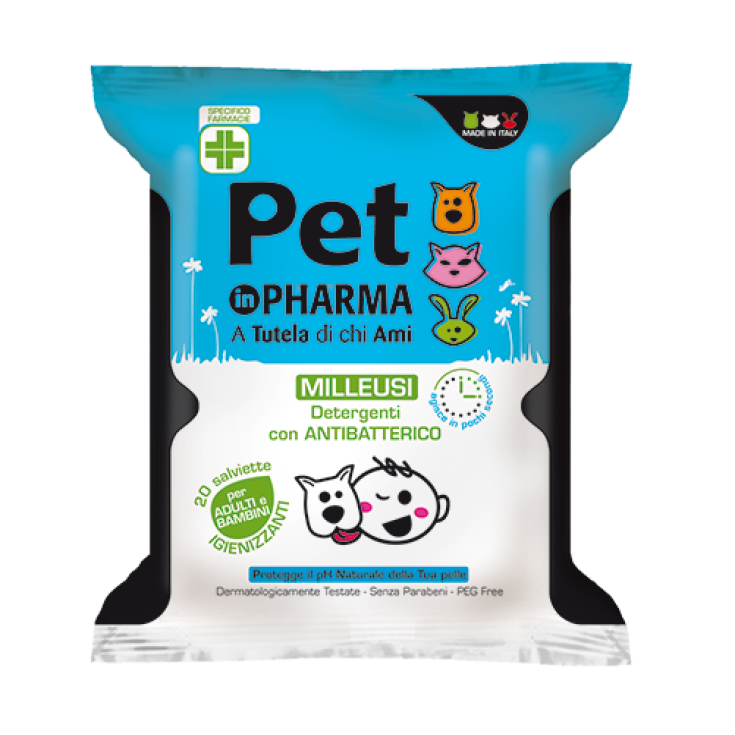Salviette Milleusi Pet In Pharma 20 Pezzi