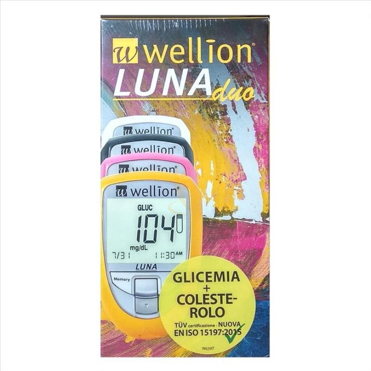 Luna Duo Giallo Glucometro Wellion