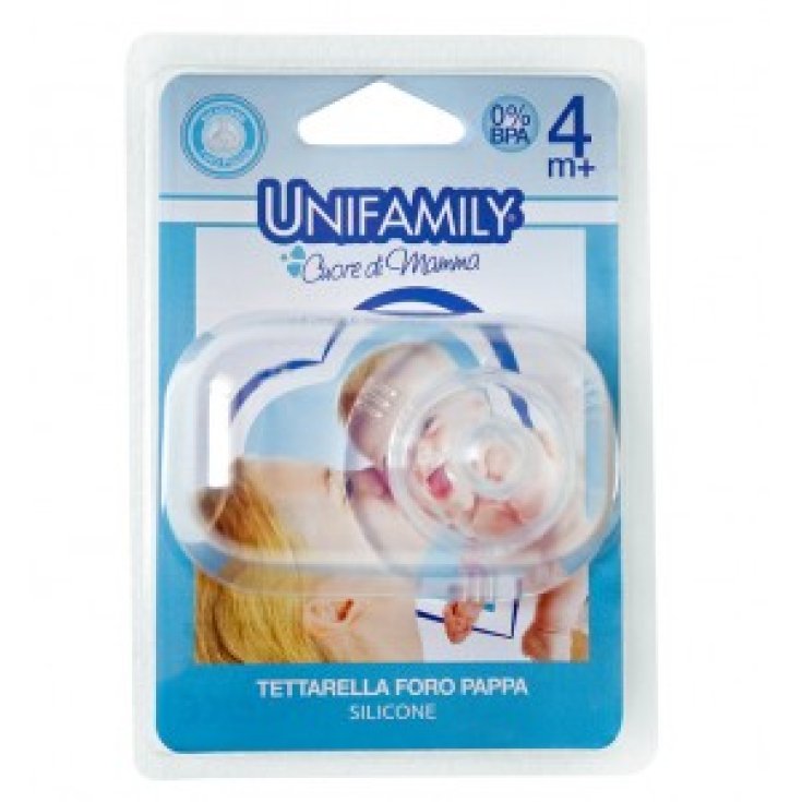 Tettarella Silicone Foro Pappa UniFamily 1 Pezzo