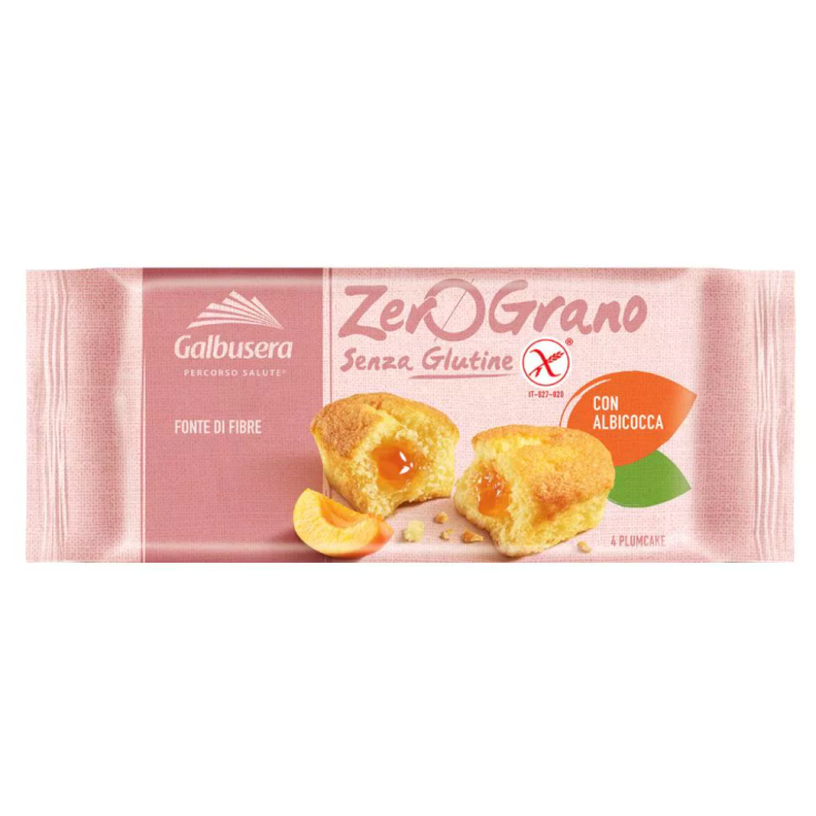 ZeroGrano Plumcake Con Albicocca Galbusera 4 Pezzi