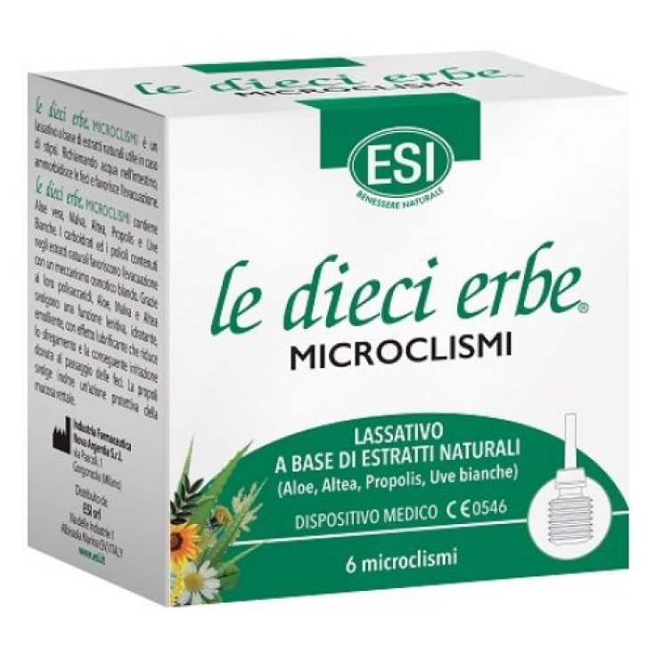 Le Dieci Erbe Microclismi ESI 6 Pezzi
