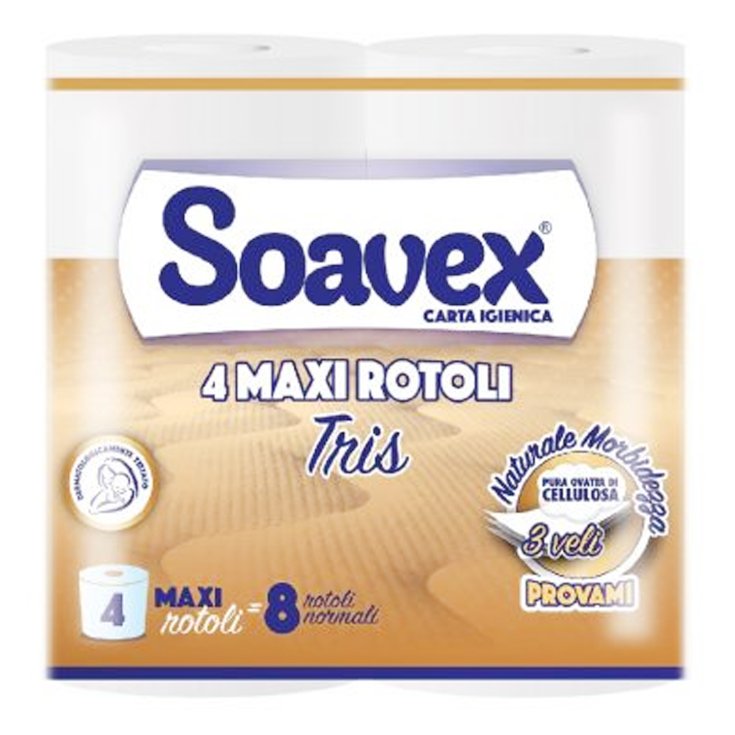 Carta Igienica Profumata 3 Veli Softly 4 Rotoli
