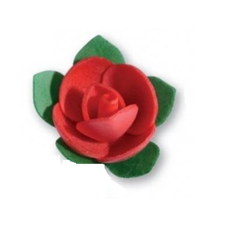 Roselline in Ostia Rosso Decorì 6 Pezzi