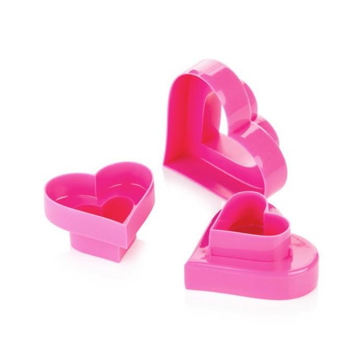 Tagliabiscotti Cuore Doppio Tescoma 6 Pezzi