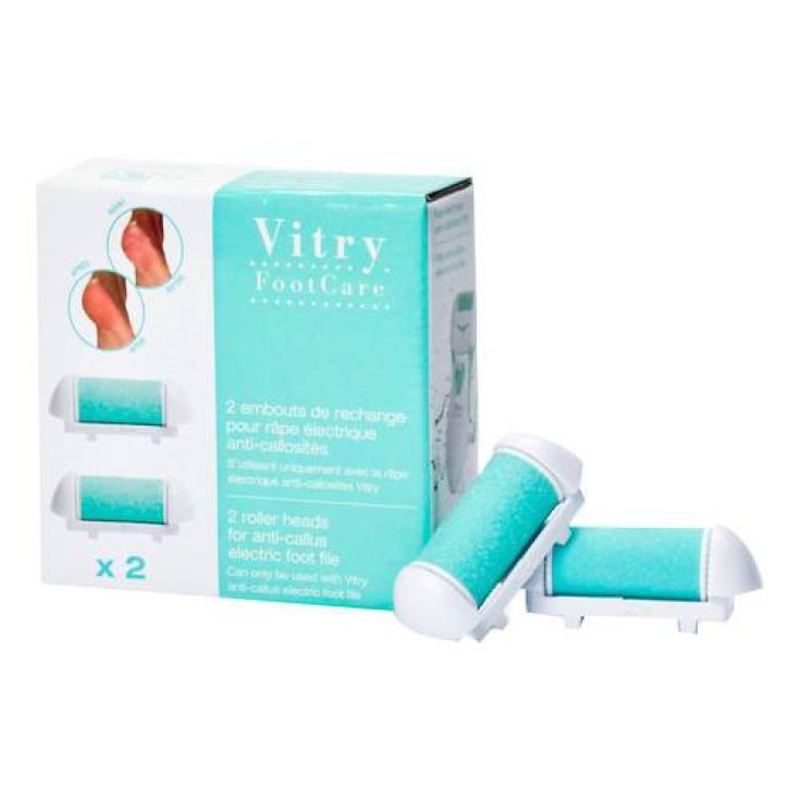Teste di Ricambio Raspa Piedi Elettrica Vitry 2 Pezzi