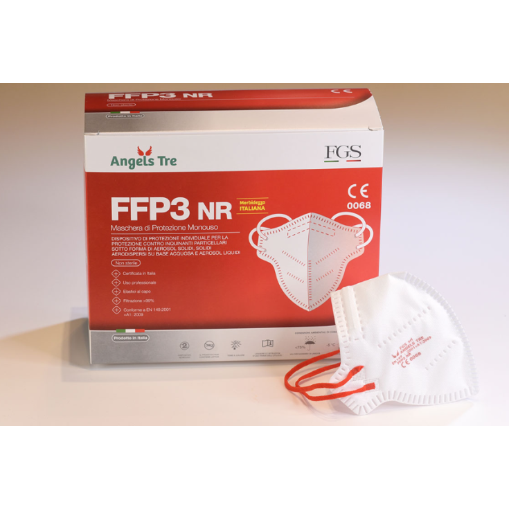 Mascherina FFP3 NR Angels Tre Bianco FGS 1 Pezzo