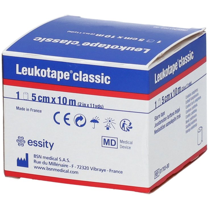 Cerotto su Rocchetto 5cm x 10m Leukotape Classic