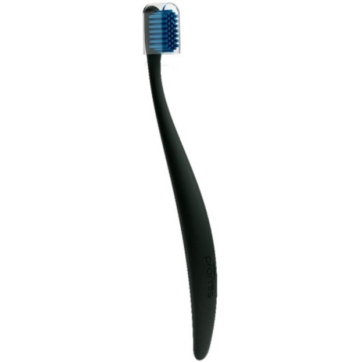 Spazzolino ecosostenibile single black promis