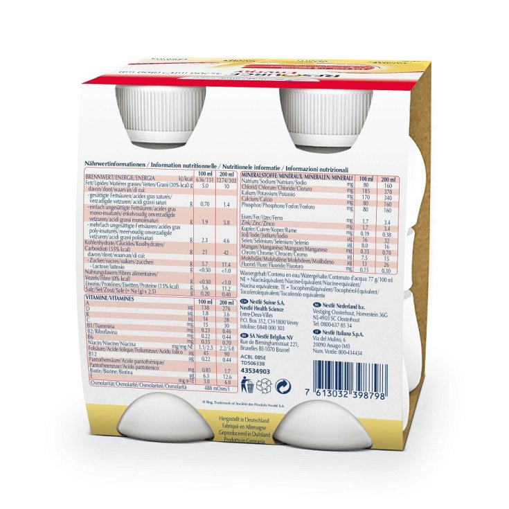Resource Energy Vaniglia Nestlé Health Science 4x200ml