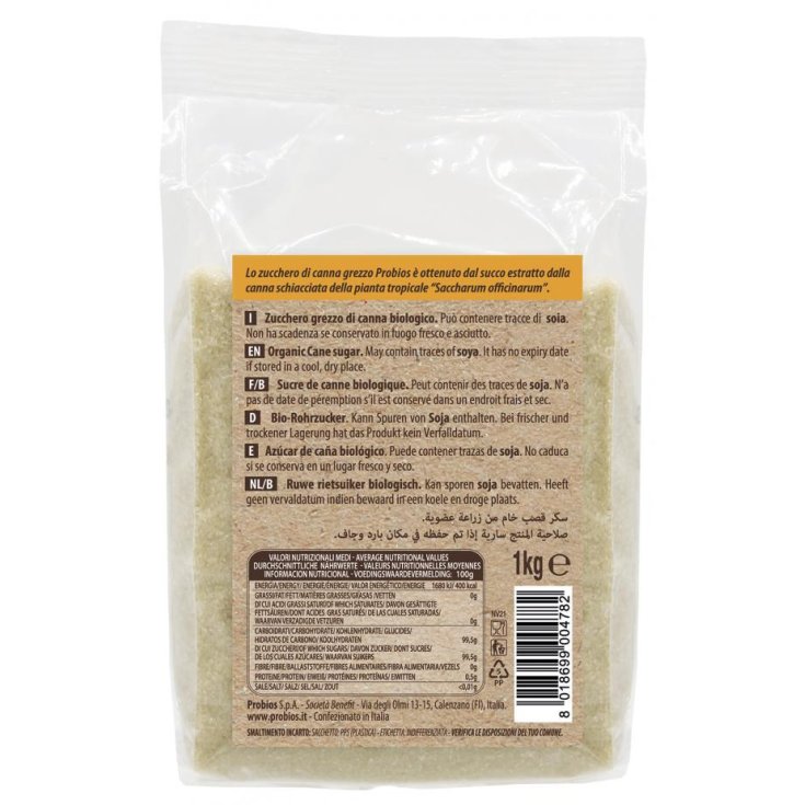 Zucchero Di Canna Grezzo Probios 1kg