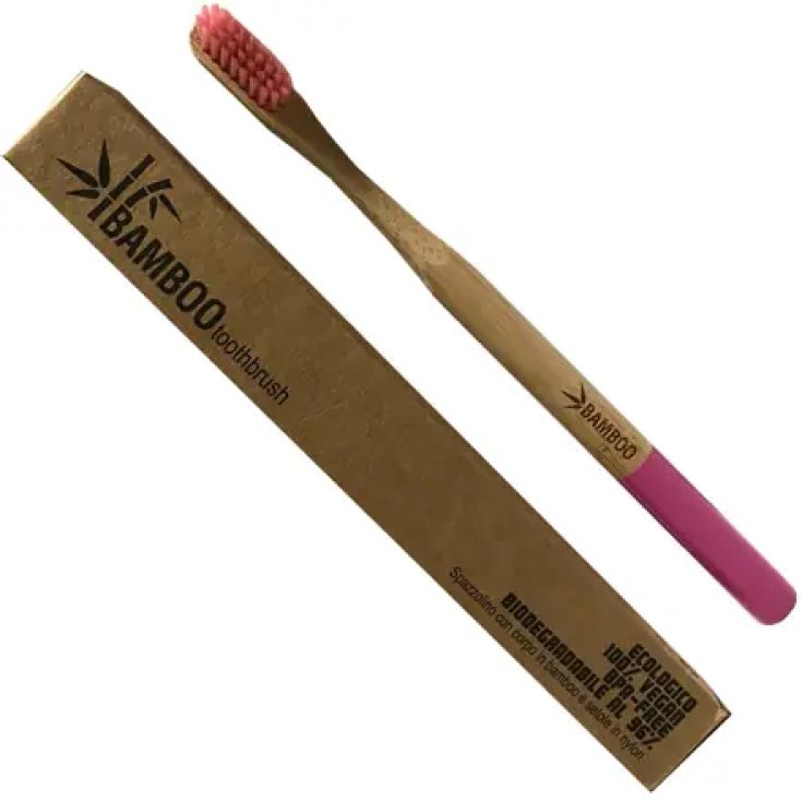 Spazzolino Bamboo Soft Rosa