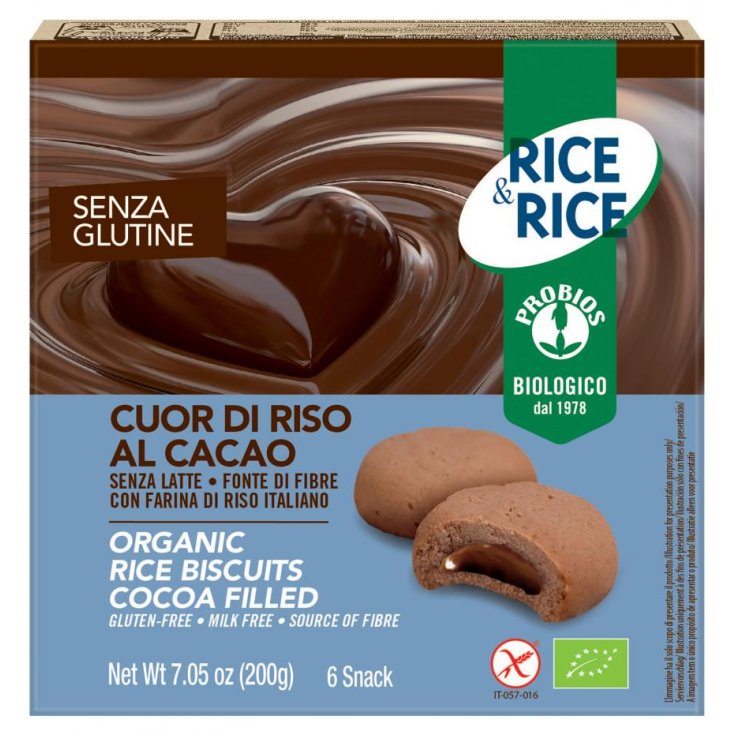 Rice&Rice Cuor Di Riso Al Cacao Probios 200g
