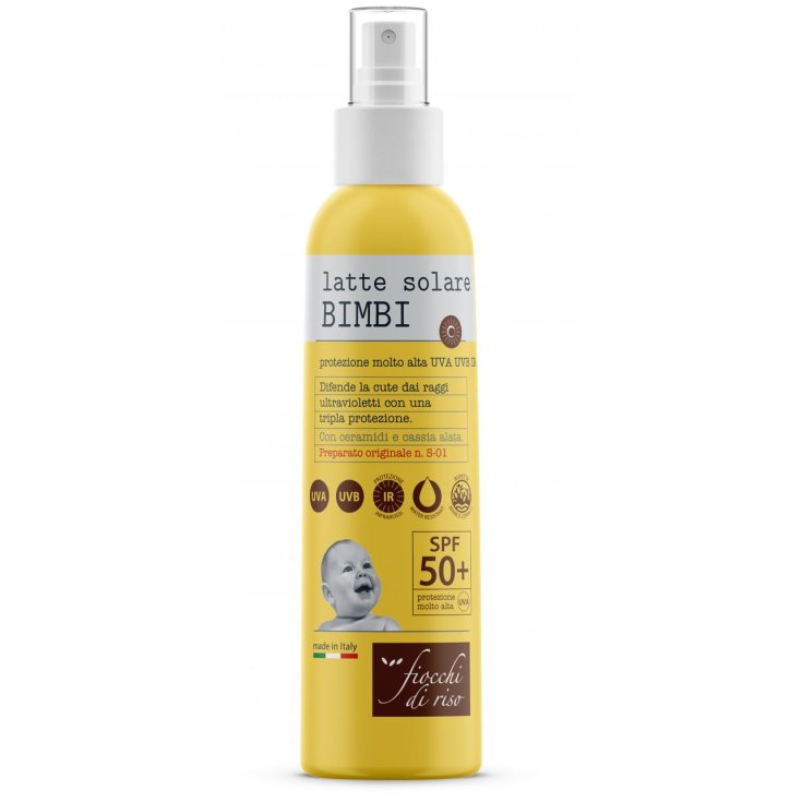 Latte Solare Bimbi 50+ Fiocchi Di Riso 140ml