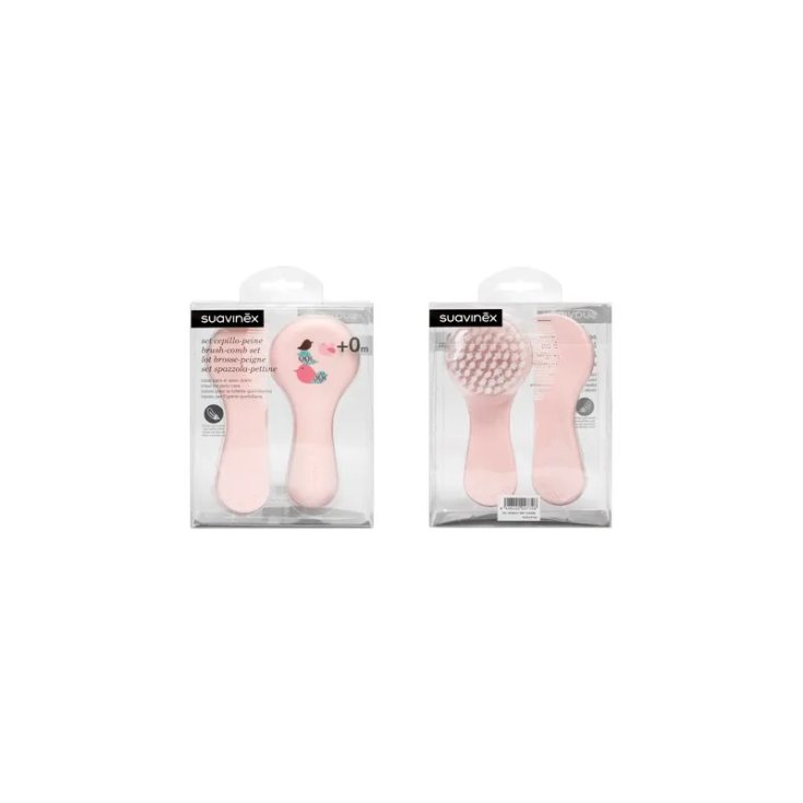 Spazzola Pettine Rosa Suavinex 1 Set