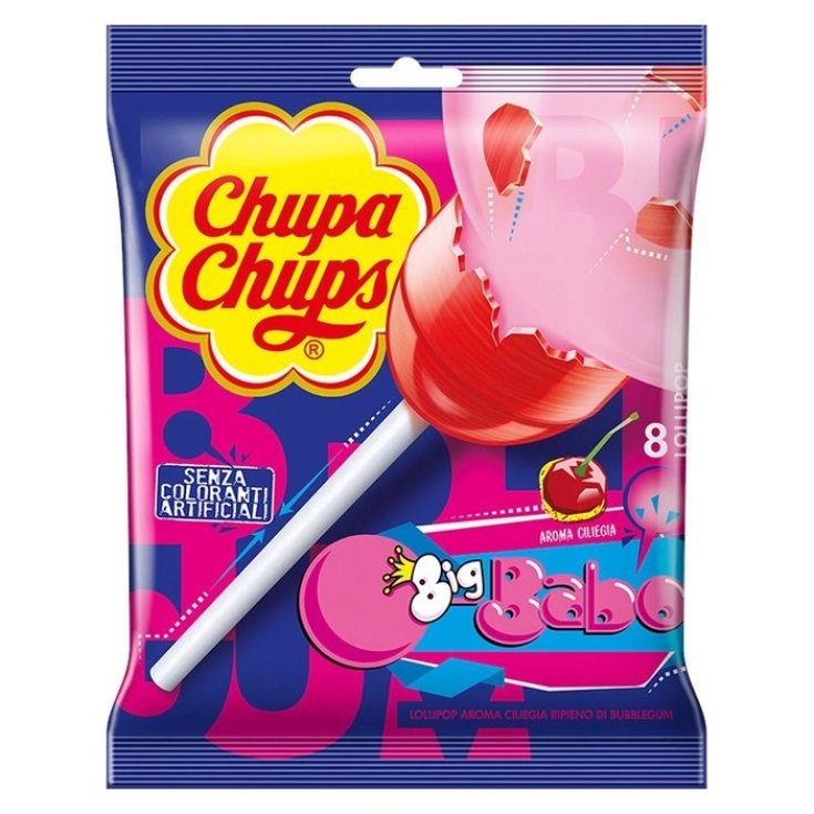 Chupa Chups Big Babol Ciliegia 8 Pezzi
