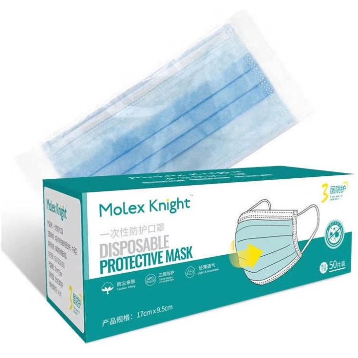 Mascherina Chirurgica Molex Knight 50 Pezzi