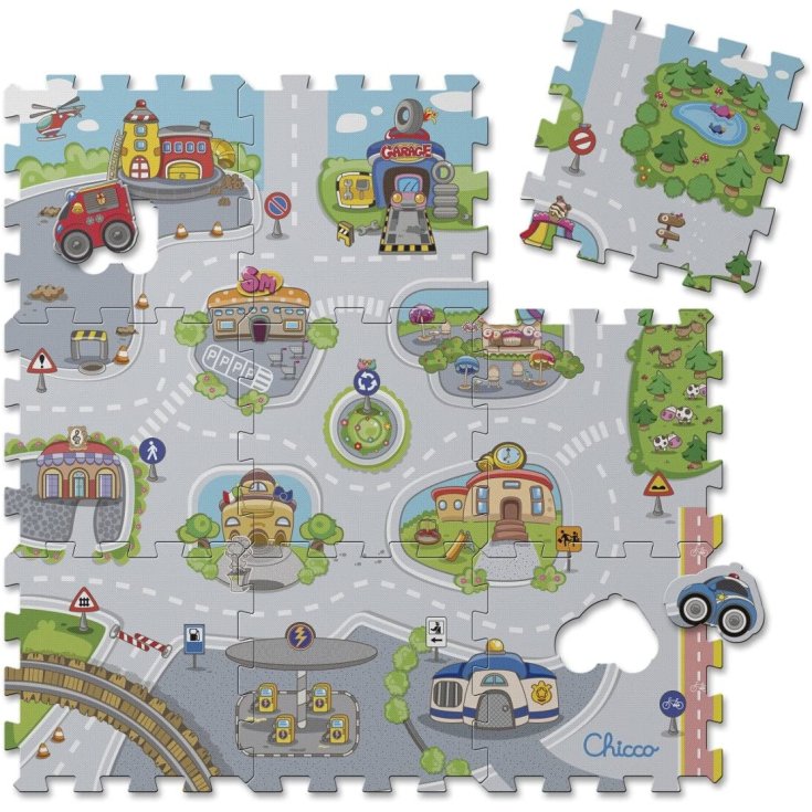Tappeto Puzzle Città CHICCO 1-4 Anni