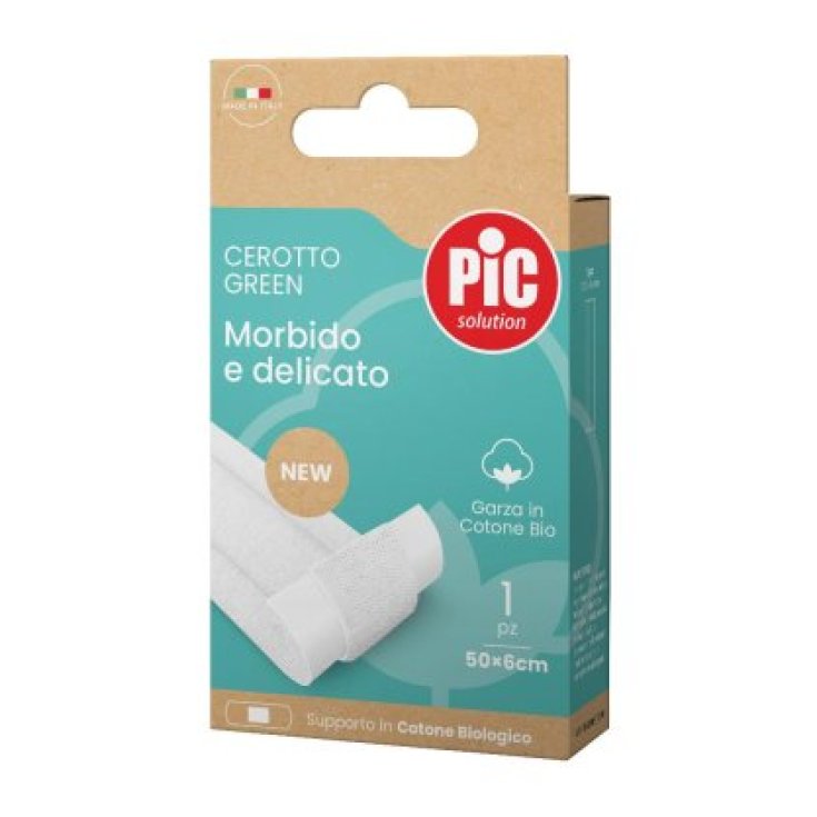 Cerotti Green Cotone Bio Striscia 50x6 Pic Solution