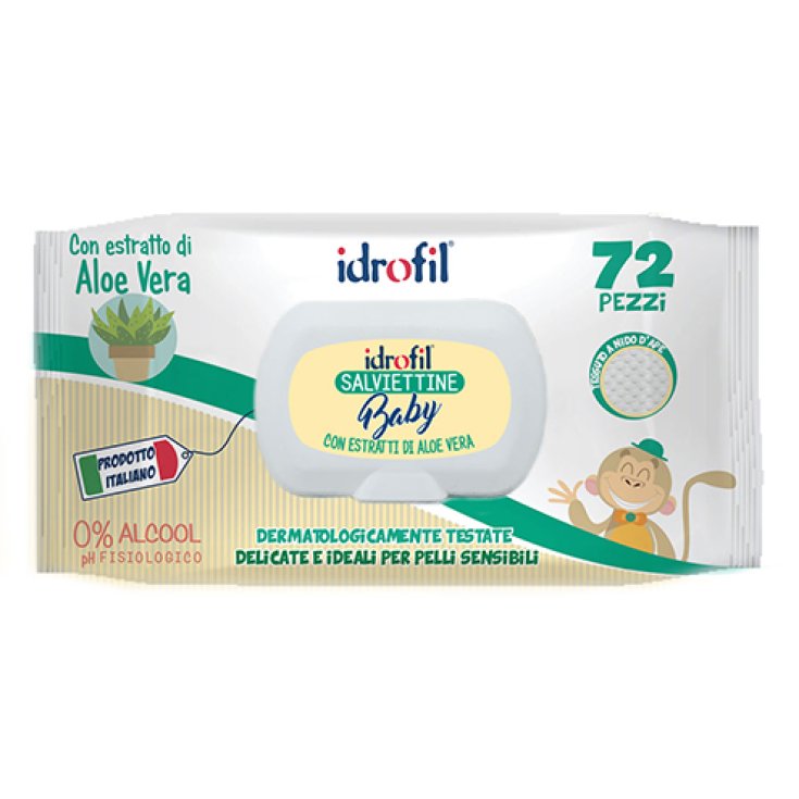 Salviettine Baby Idrofil 72 Pezzi