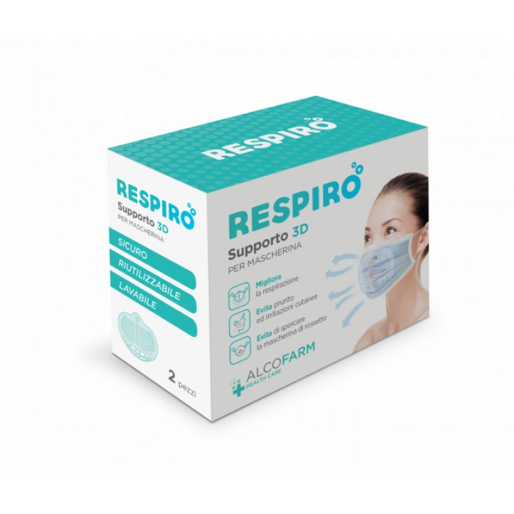 RESPIRO Supporto 3D per mascherina ALCAFARM 2 Pezzi