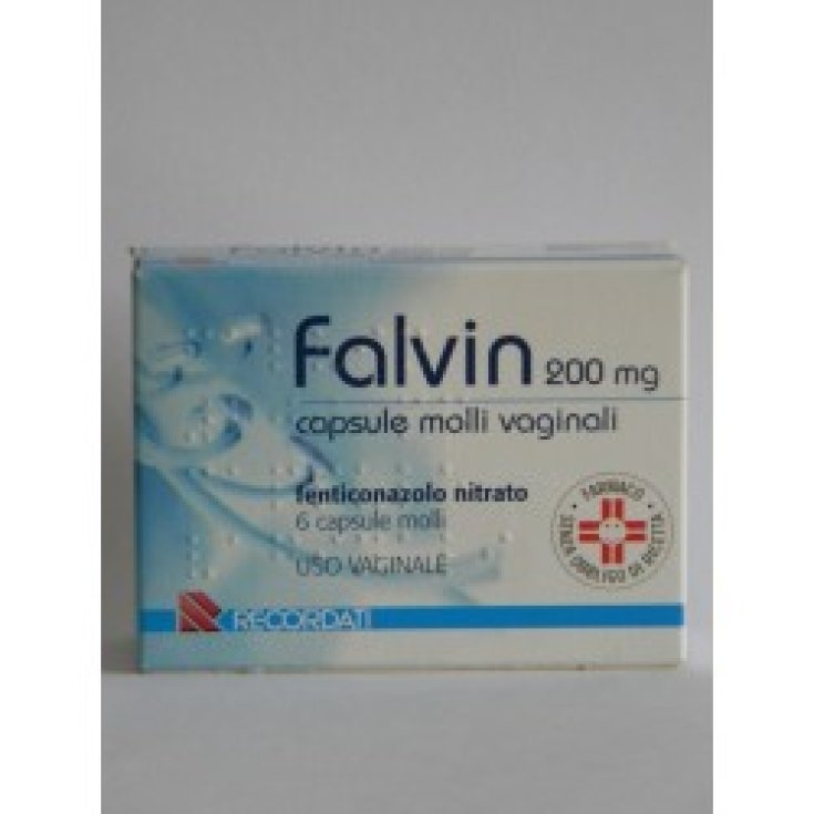 Recordati Falvin 6 Ovuli Vaginali 200mg