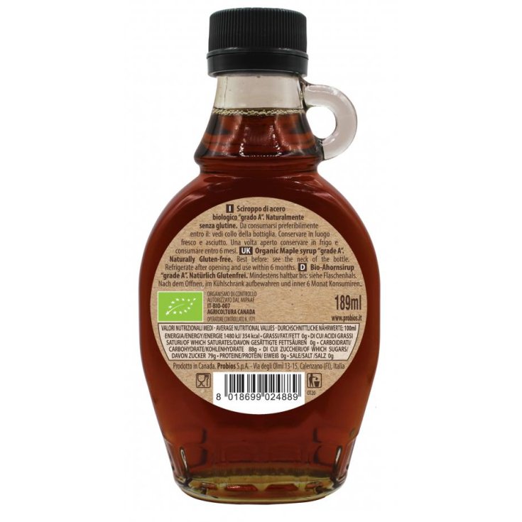Sciroppo D’Acero Canadese Probios 189ml