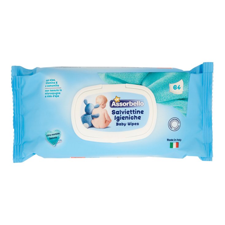 Salviette Baby Assorbello Up 64 Pezzi
