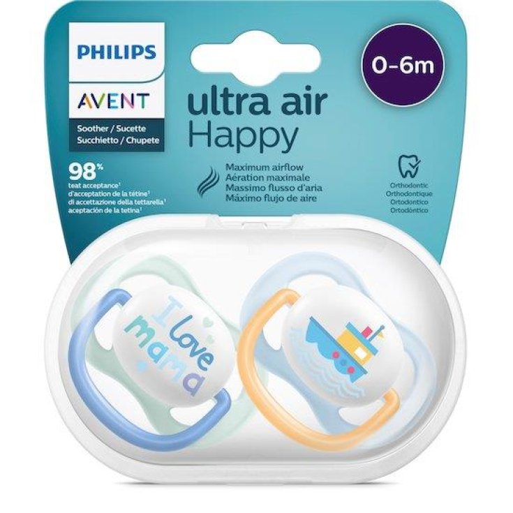 Ultra Air Animals Philips Avent 0-6m Fantasia Azzurro