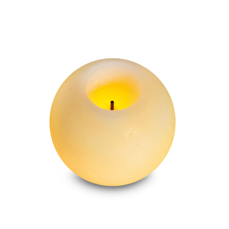 Innoliving Candela Al Led Sferica Piccola In Vera Cera