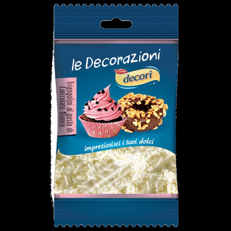 Triangolini di Cioccolato Bianco Decorì 35g