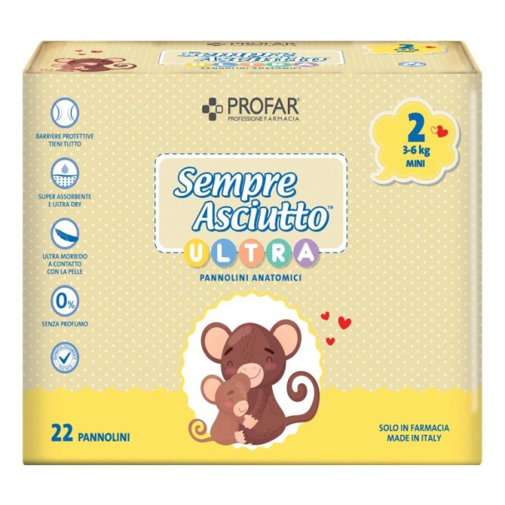 Sempre Asciutto Ultra Mini 3-6Kg Profar 22 Pezzi