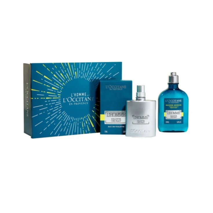 Cedrat Eau De Toilette Spray 75ml L'Occitane Set 2 Parti 2018