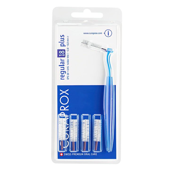 Regular 18 Plus Curaprox 1 Scovolino + 4 Testine