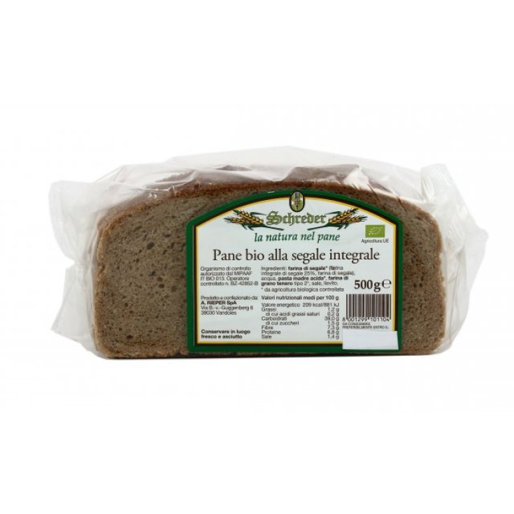Schreder Pane Bio Alla Segale Integrale 500g