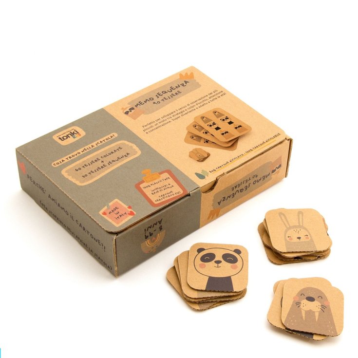 Memo Sequenza Animali Tonki Kids 1 Scatola Gioco