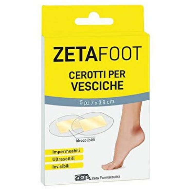 ZETA FOOT Cerotto Idrocolloidale Vesciche 5 Pezzi