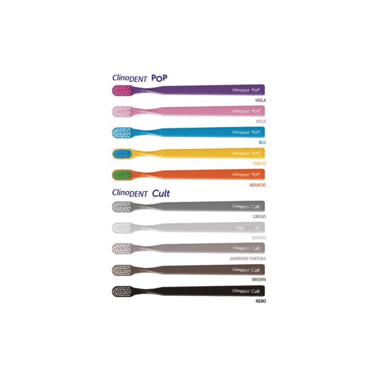 ClinoDent Cult Spazzolino Medio Colore Grigio