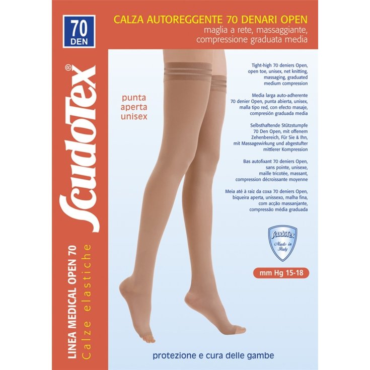 Calza Autoreggente 70 Denari Open Daino 5 Scudotex 1 Paio