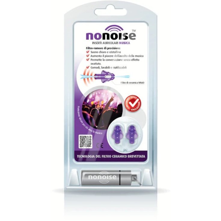 Inserti Auricolari Musica Nonoise Farmacare 2 Tappi
