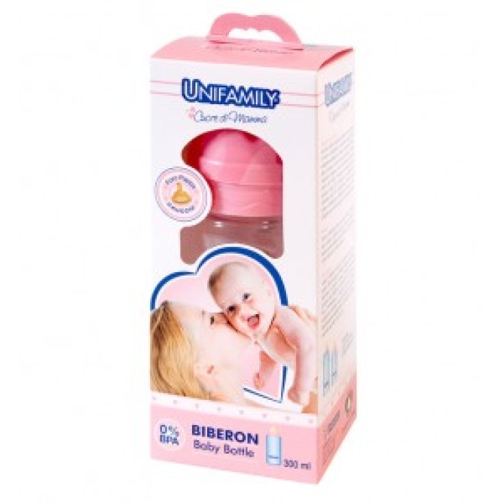 Unifamily Biberon Girl Tettina In Caucciù 300ml