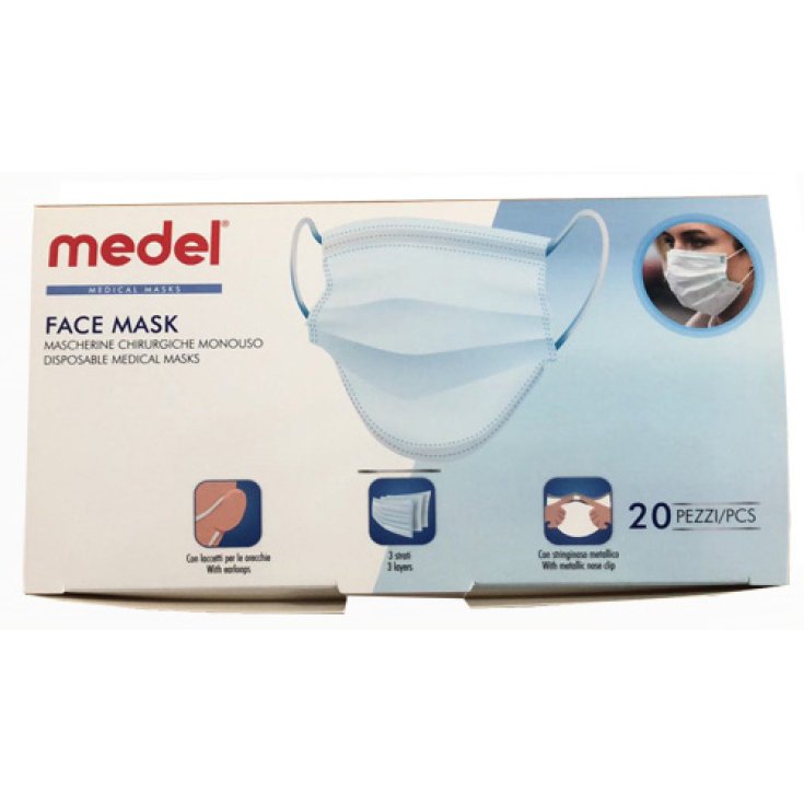 MASCHERINE CHIRURGICHE TNT medel® 20 Pezzi