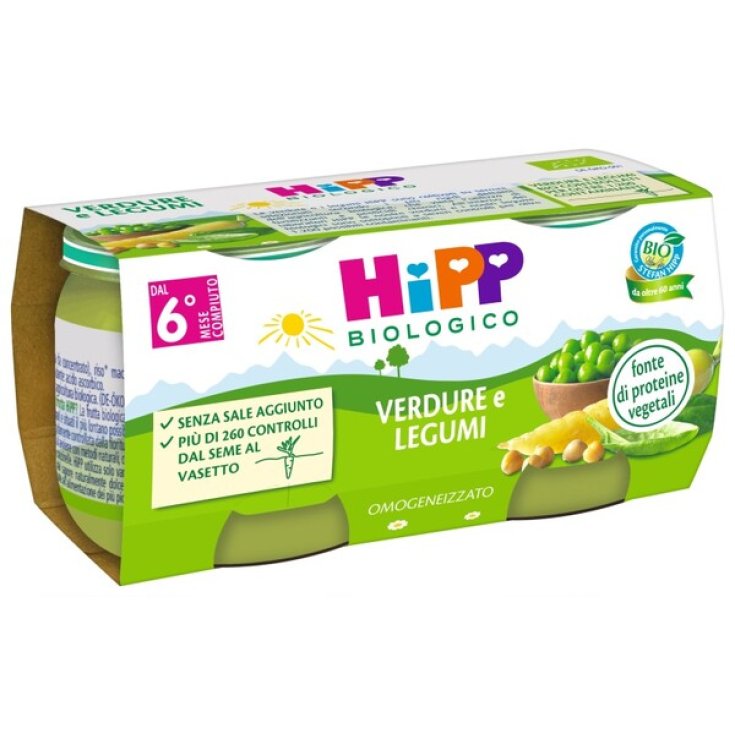 Verdure e Legumi HiPP Biologico 2x80g